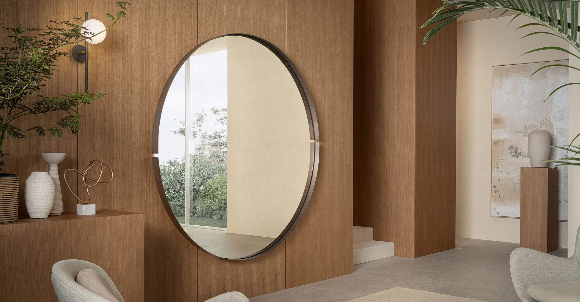 Specchio da parete di Design, Moderni specchi da parete particolari eleganti -  Riflessi