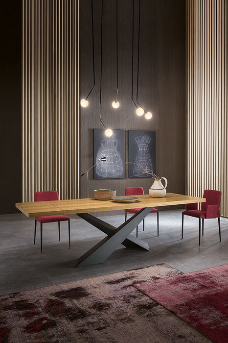 tavolo allungabile di design living Riflessi