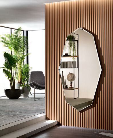 Specchio Bronzato con forme particolari - Sestante, Riflessi