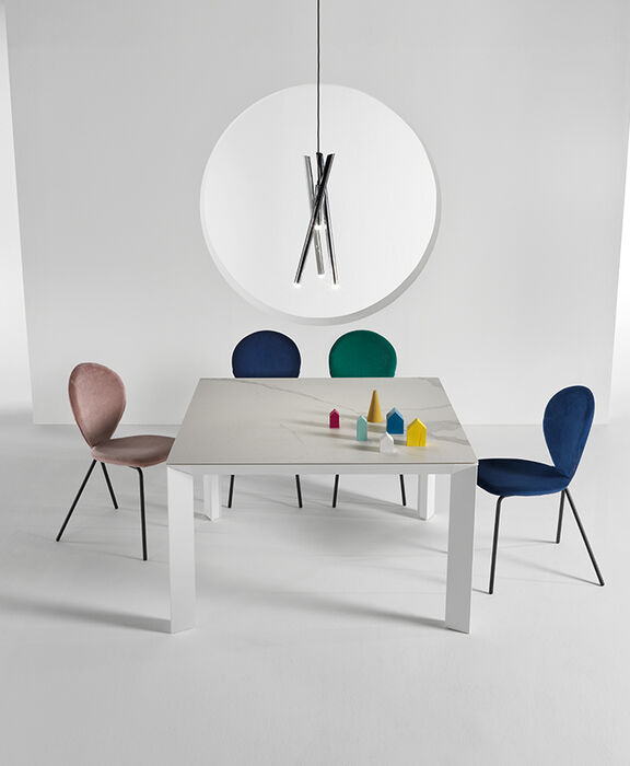 Tavolo quadrato allungabile - Riflessi