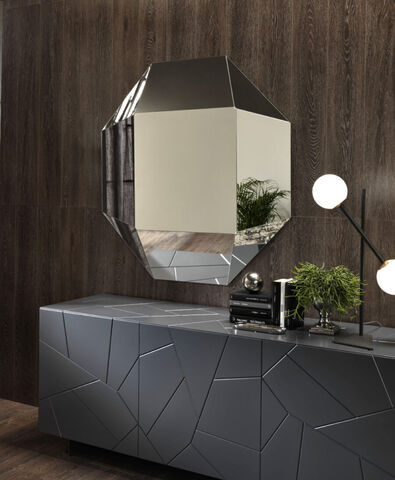 specchio tridimensionale diamante riflessi copertina verticale