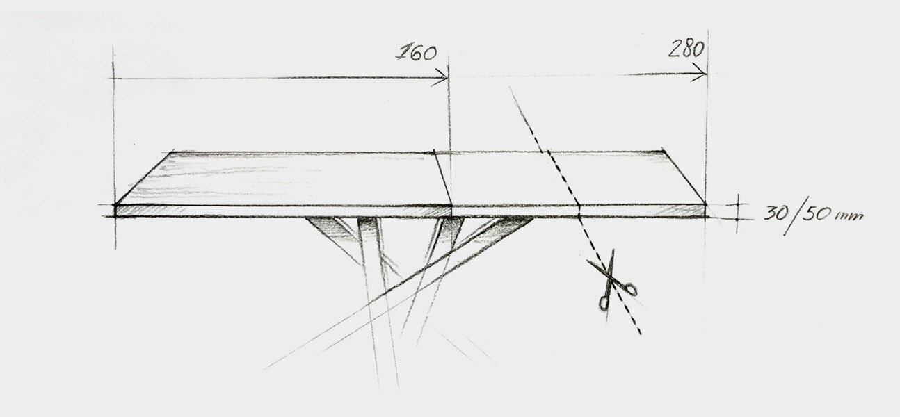 Tavoli personalizzabili e su misura  - Riflessi