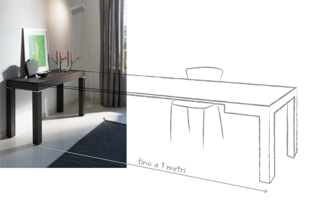 consolle allungabile p300