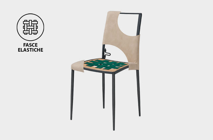 sedie seduta con fasce elastiche