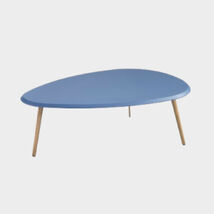 Tavolini da salotto moderno, piano rivestito in pelle, Coffee, Riflessi