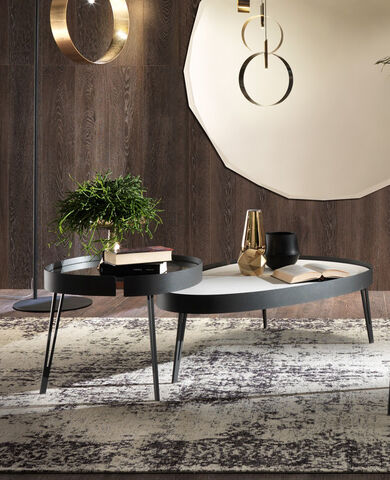 Tavolino in cristallo per salotto  - Lumiere, Riflessi