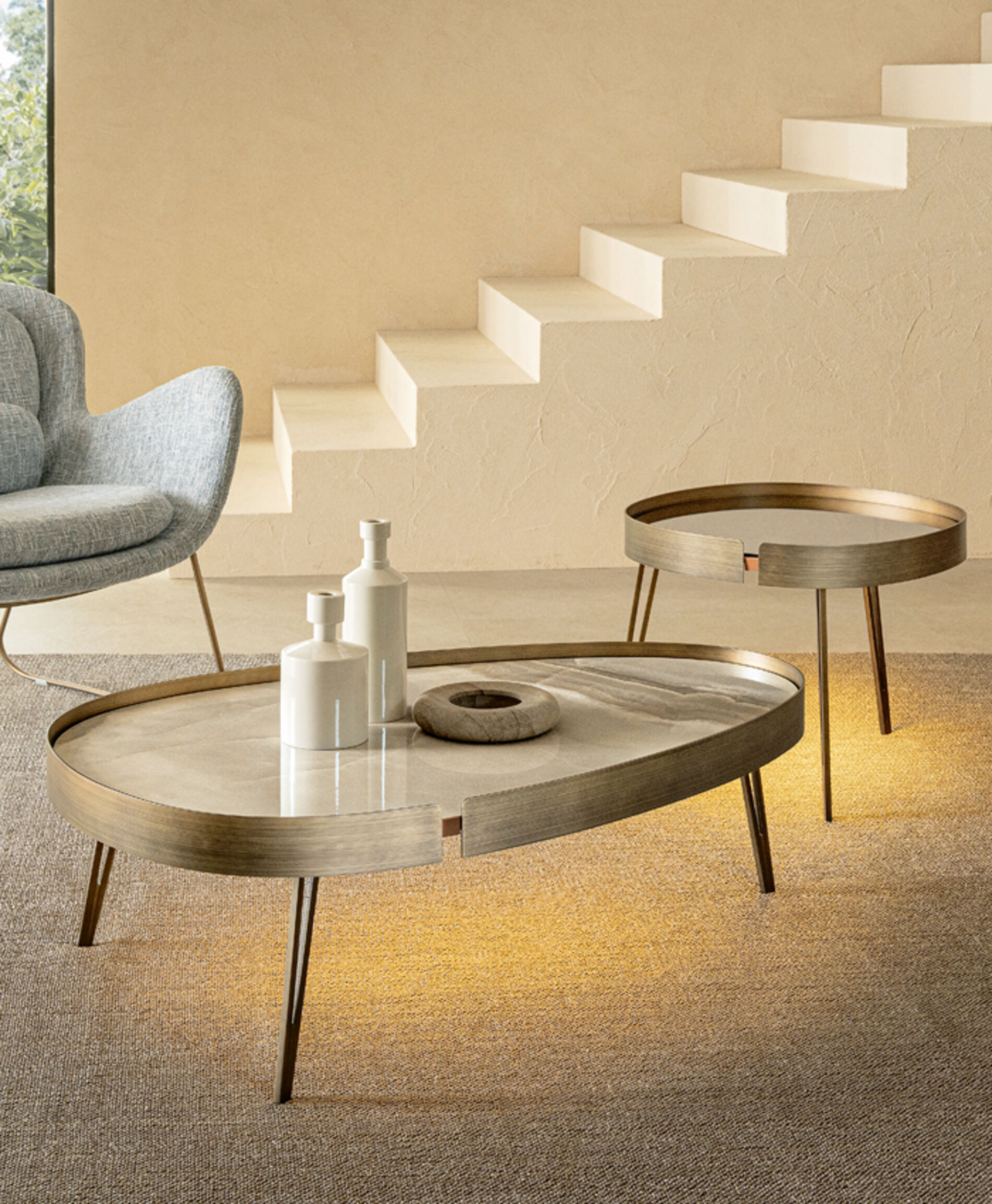 Tavolino da salotto moderno - Lumiere, Riflessi