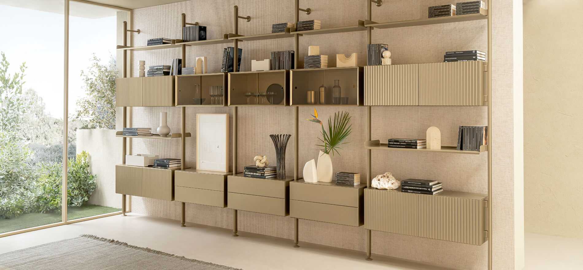 librerie moderne a parete