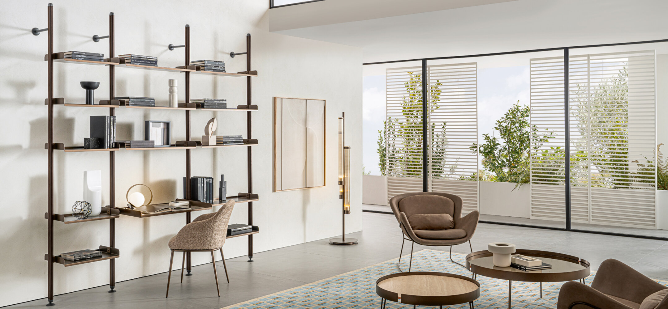 libreria a muro sospesa