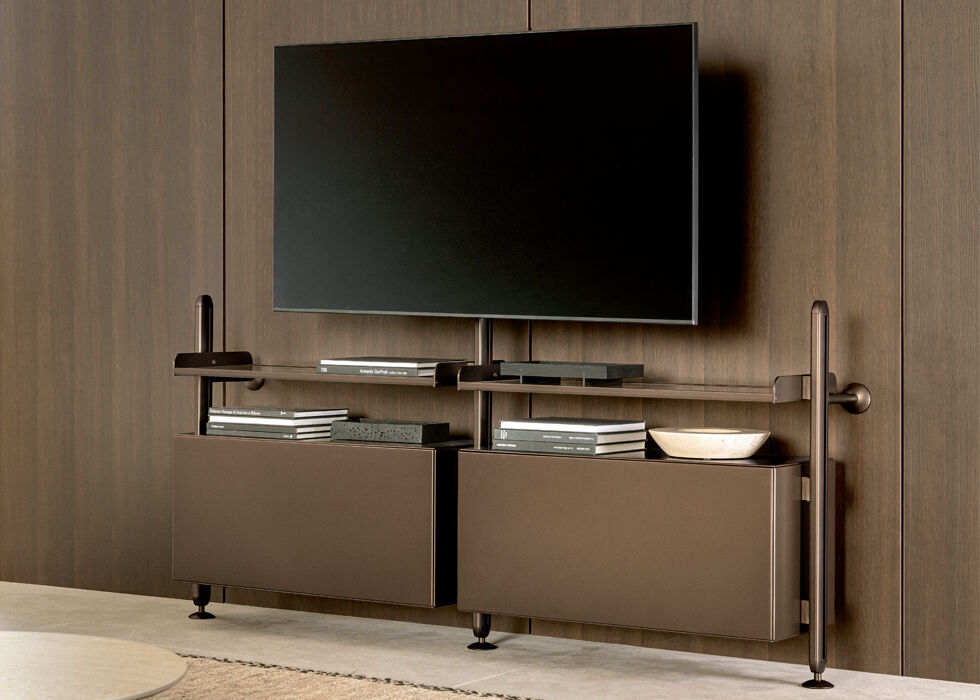 librerie moderne basse porta tv