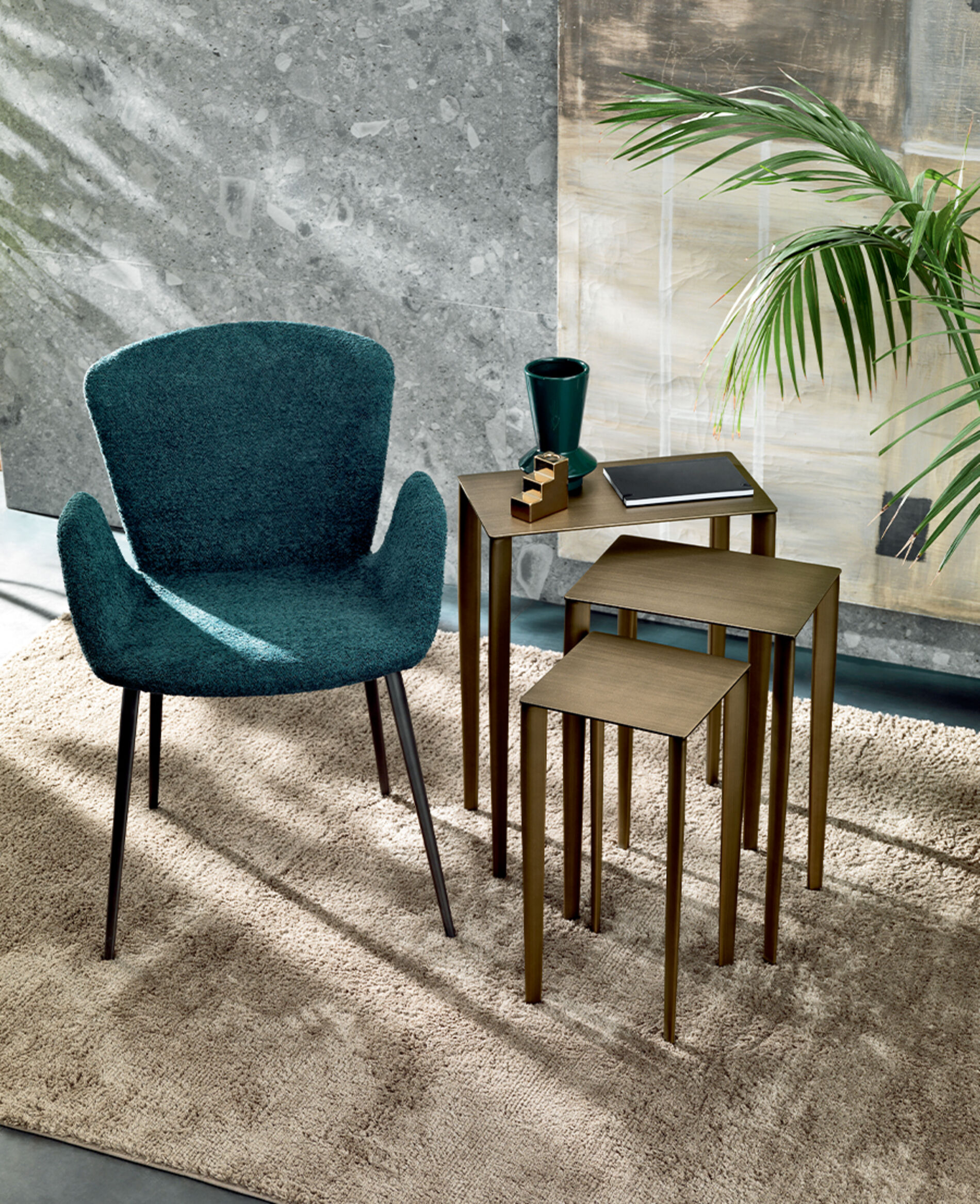 Tavolini da salotto in metallo - Tris, Riflessi