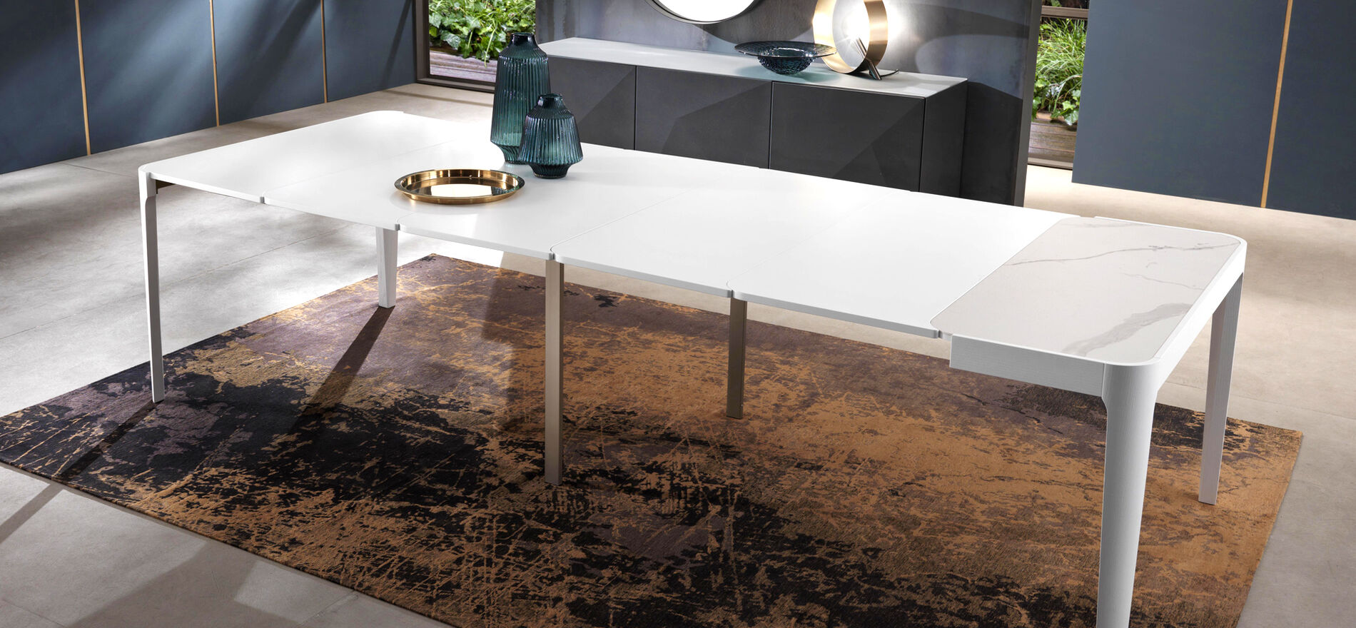 cross consolle allungabile riflesi