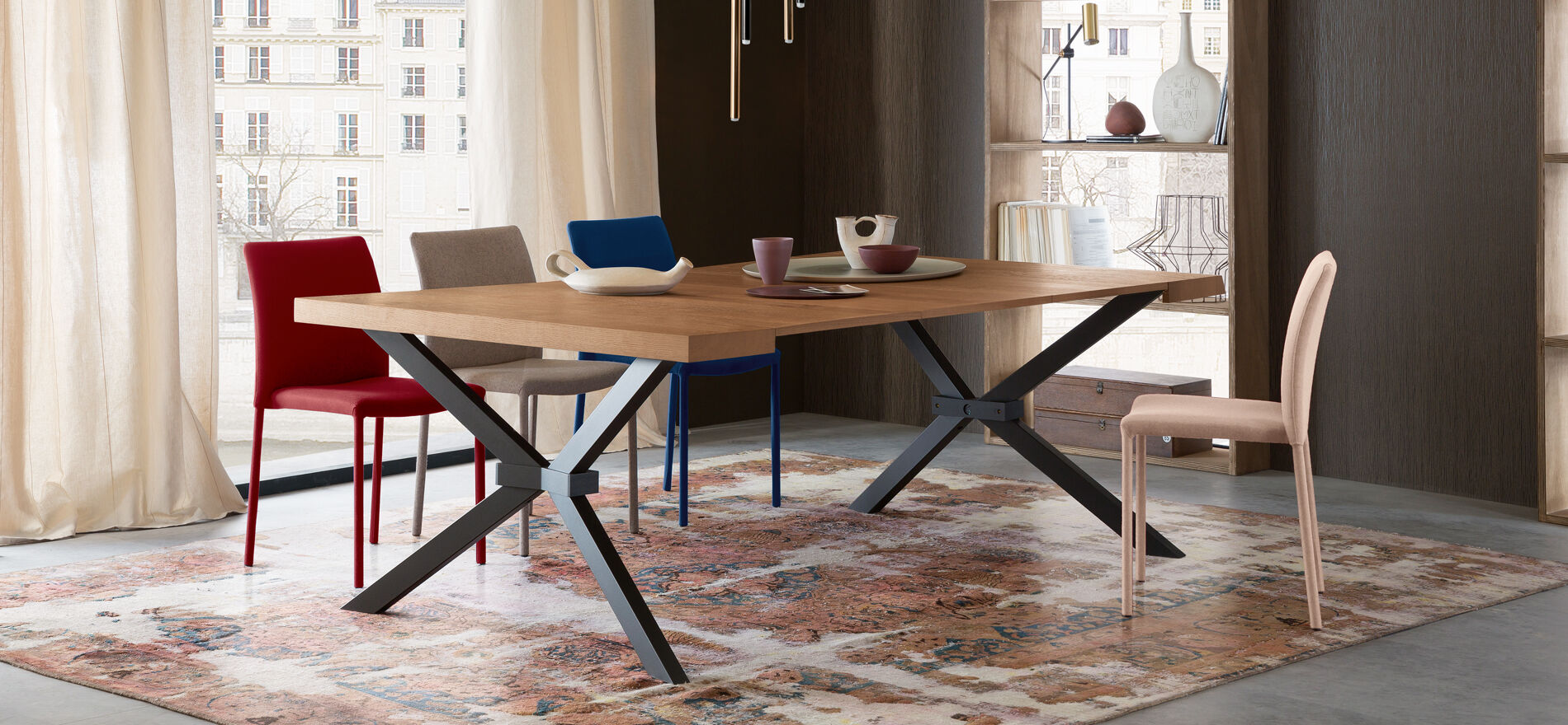 consolle allungabile shangai riflessi