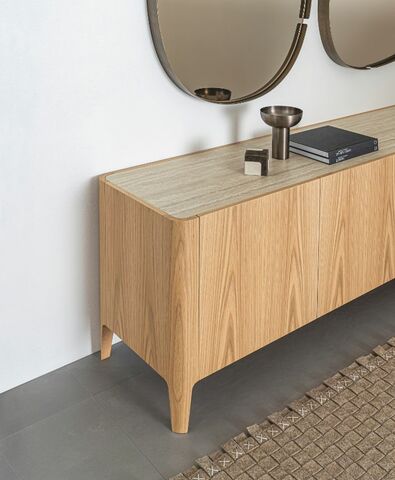 madia cross legno naturale