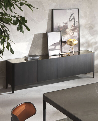 madia legno design ceramica