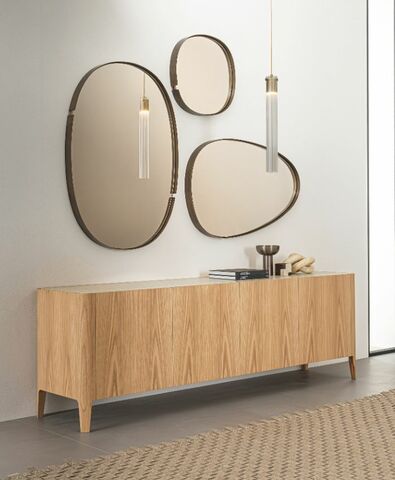 Madia moderna con piano in marmo - Cross, Riflessi