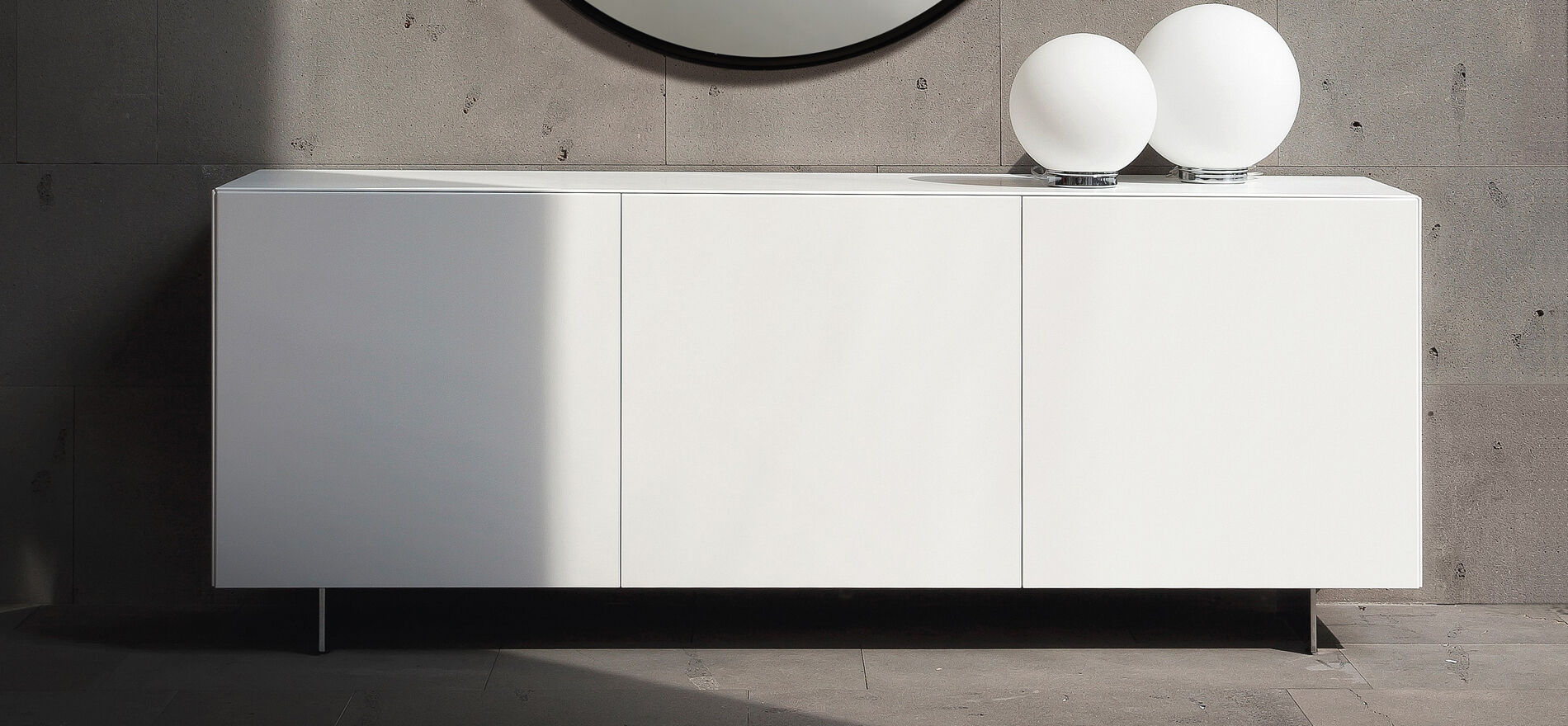 madia moderna bianca essenzia