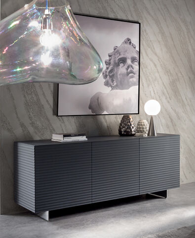 madia legno motivo ondulato