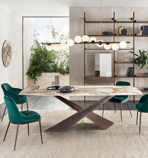 Tavolo in Ceramica elegante dal design moderno - Living, Riflessi