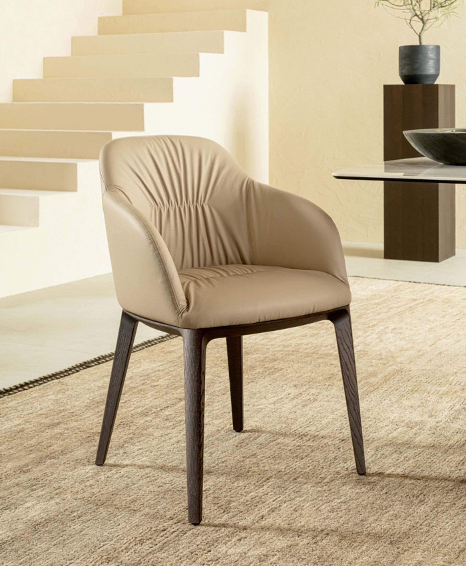 Sedia moderna in pelle - Chic, Riflessi