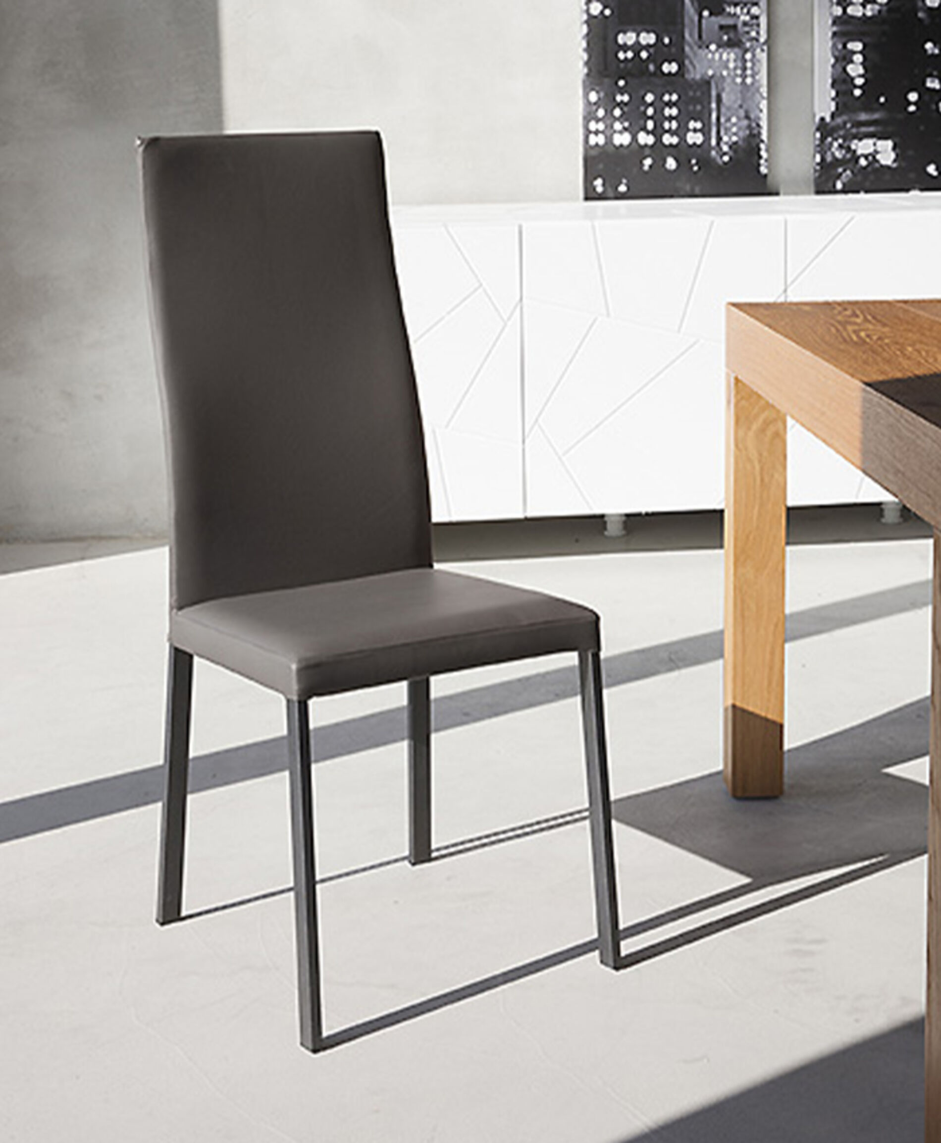 sedia design schienale flessibile