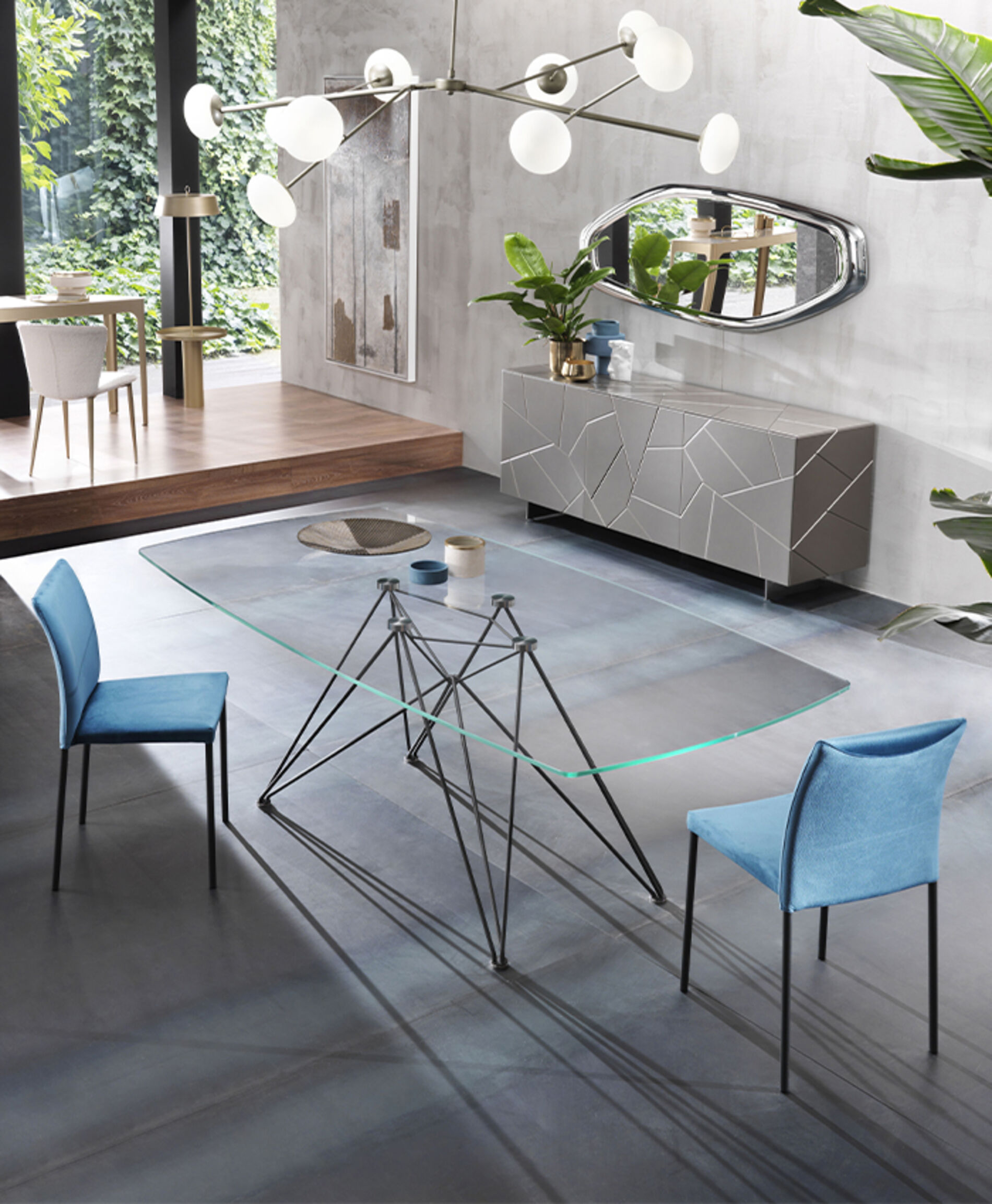 Sedia impilabile design moderno per sala da pranzo Rosalie