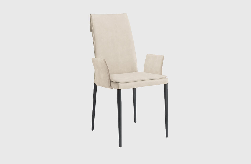 Sedia di design con braccioli, moderna e di design - Mavi, Riflessi Sedia di design con braccioli, moderna e di design - Mavi, Riflessi