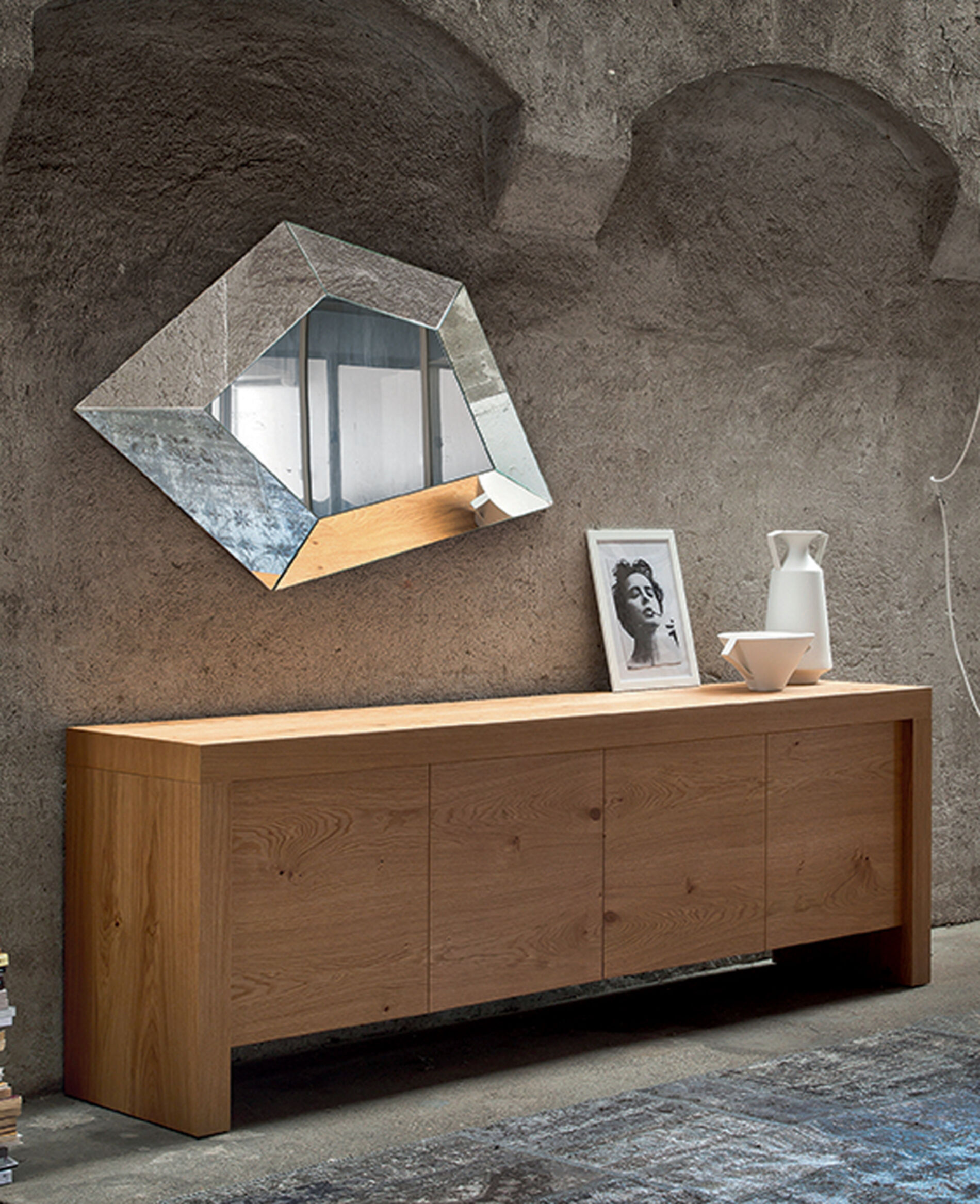 specchio di design da parete tridimensionale