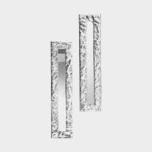 Specchio rettangolare da parete in acciaio martellato - Mito, Riflessi