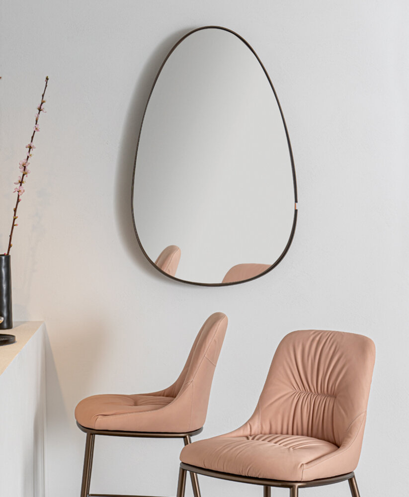 Specchio da Parete con cornice in metallo - Lumiere, Riflessi