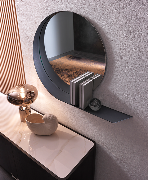 Specchio con mensola da ingresso - Madame, Riflessi Specchio con mensola da ingresso - Madame, Riflessi