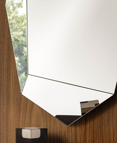 specchio ottagonale design moderno