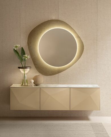 specchio rotondo luce led