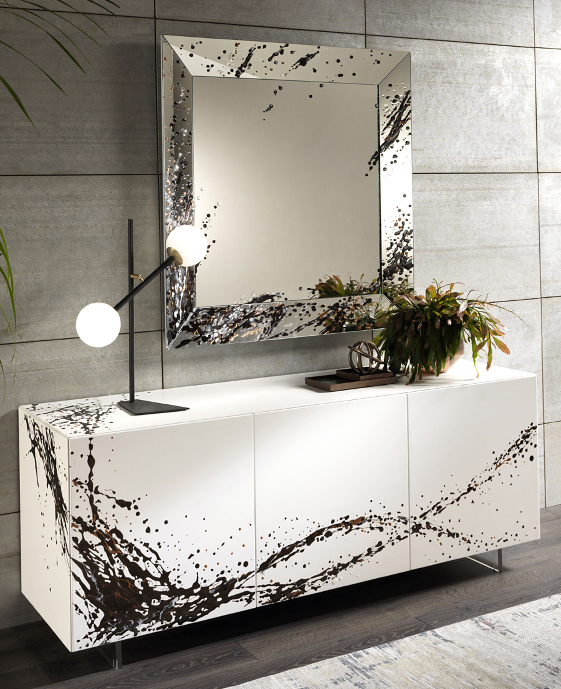 specchio trapezio art riflessi