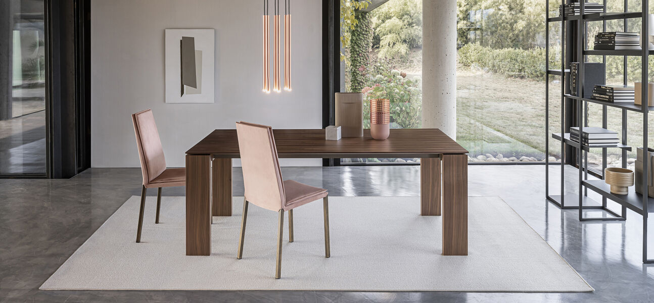 Tavolo allungabile in legno dal design moderno - Atlante, Riflessi