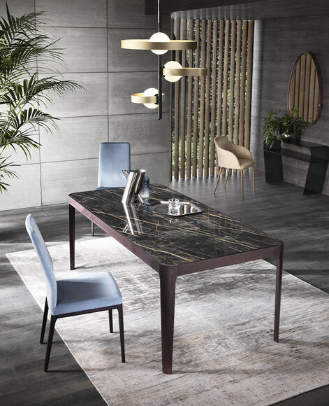 tavolo allungabile in legno ceramica