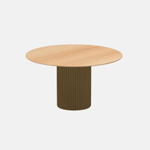 Tavolo di design rotondo in legno - Enea, Riflessi