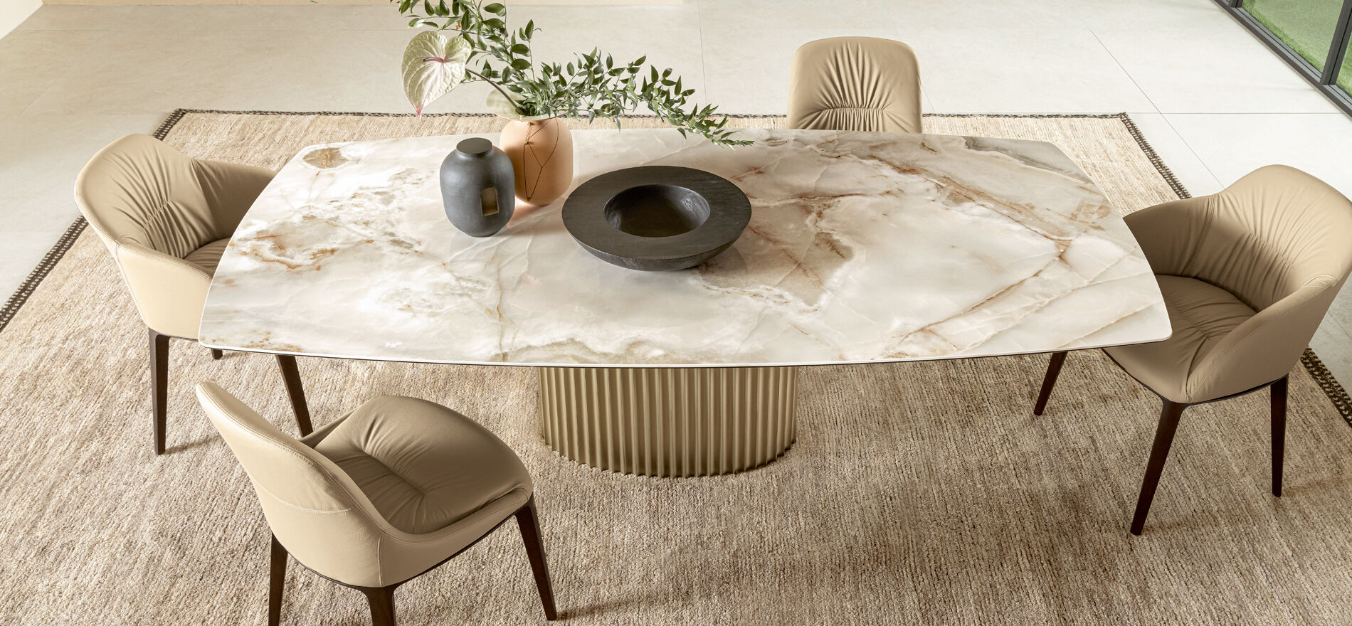 Tavolo Moderno Design - Enea, Riflessi