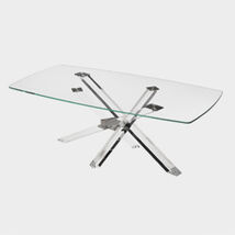 Tavoli di design in cristallo, botte, extrachiaro - Shangai Limited, Riflessi