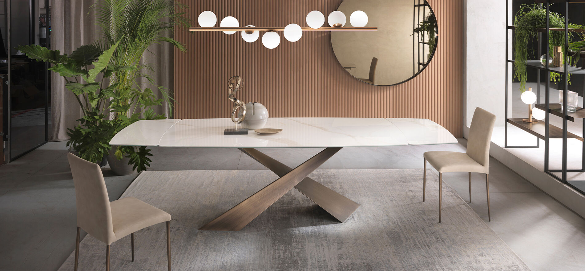 Tavolo allungabile in Ceramica - Living, Riflessi