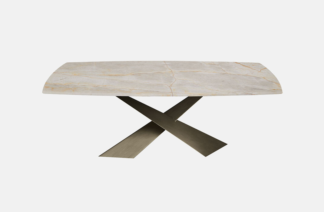 Tavolo design piano in marmo - Living, Riflessi