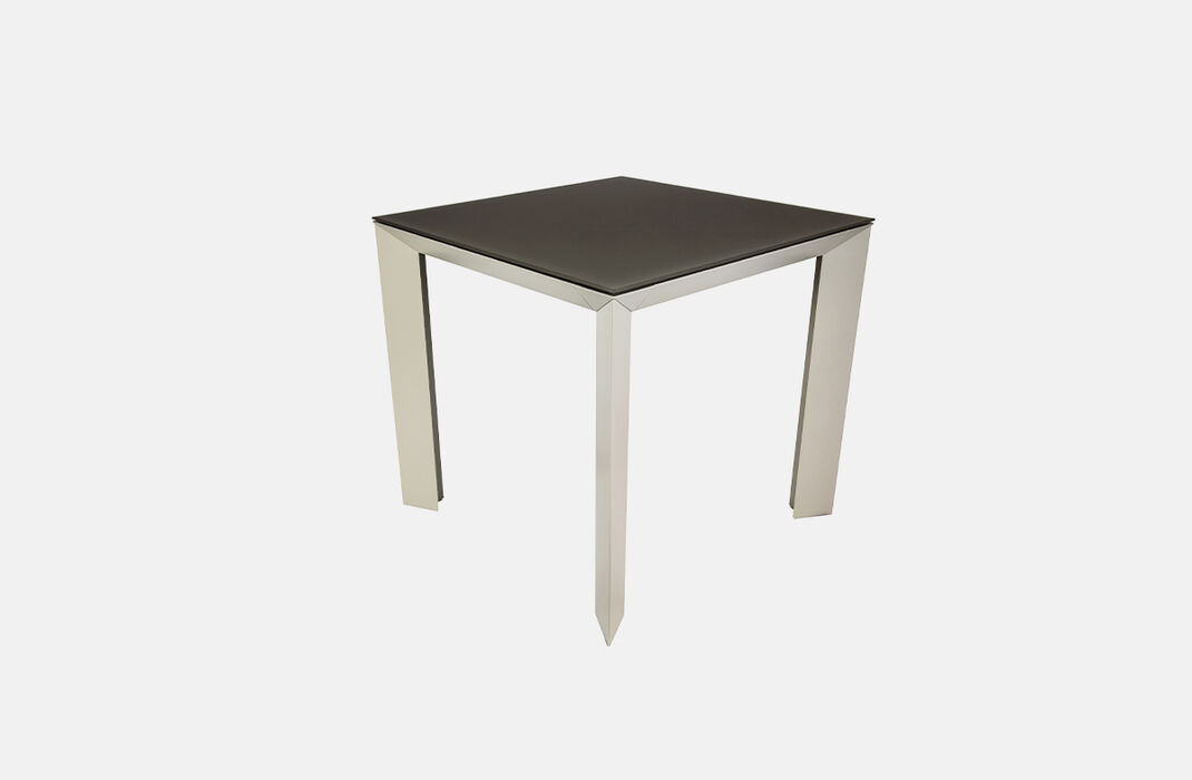 Tavolo in cristallo quadrato allungabile