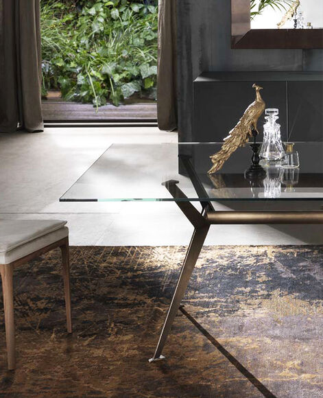 tavolo rettangolare cristallo