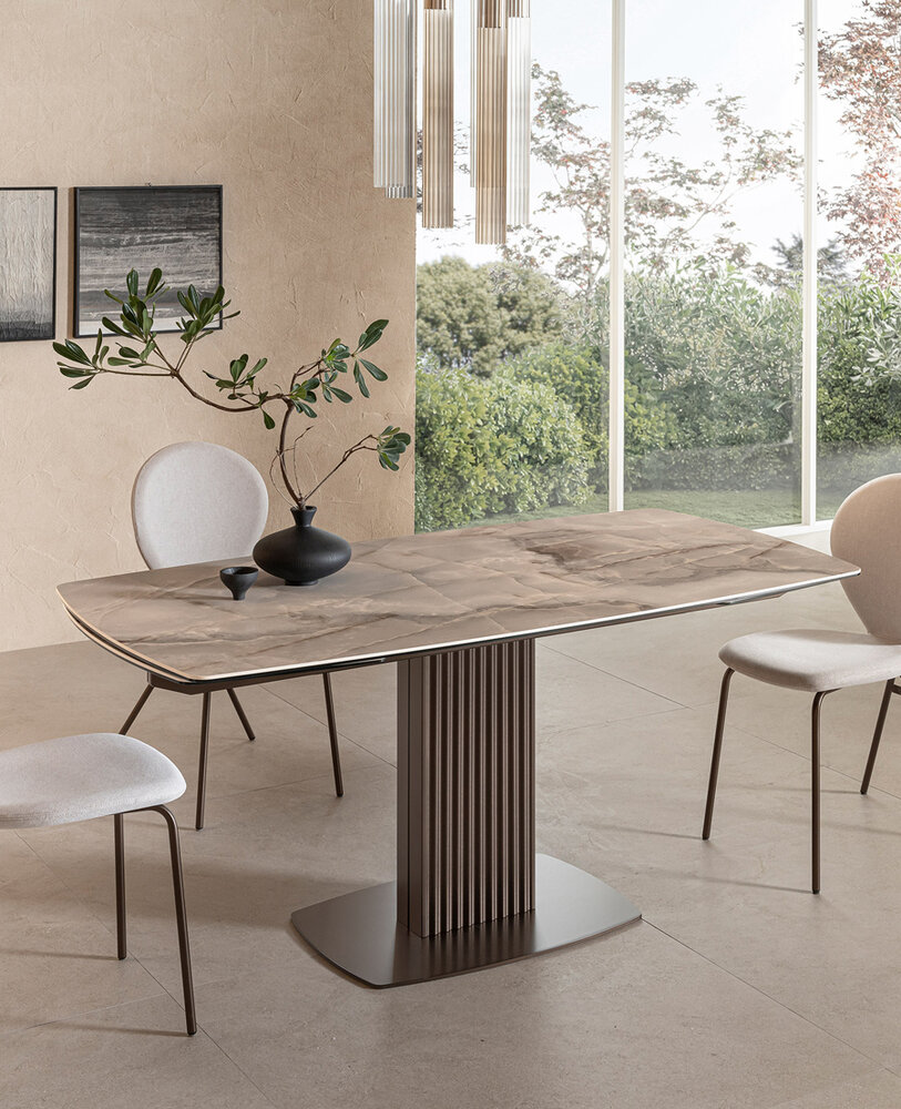 Tavoli in ceramica allungabili moderni di design - Riflessi