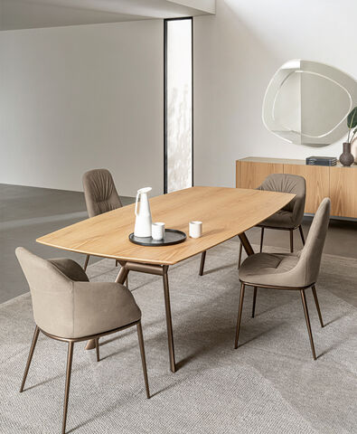 Tavolo moderno in legno - Paradise, Riflessi