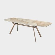 Tavolo di design allungabile in ceramica effetto marmo - Paradise, Riflessi