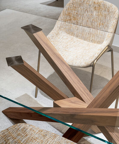 Tavoli di design in cristallo - Shangai, Riflessi