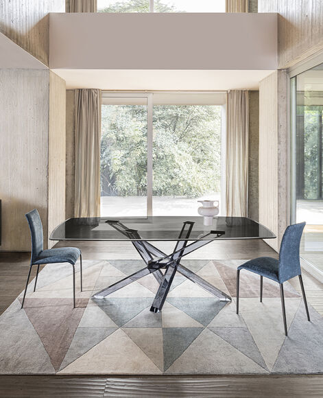 Tavoli di design in cristallo, moderni ed eleganti - Shangai, Riflessi