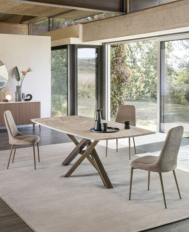 Tavolo in marmo Shangai, Riflessi