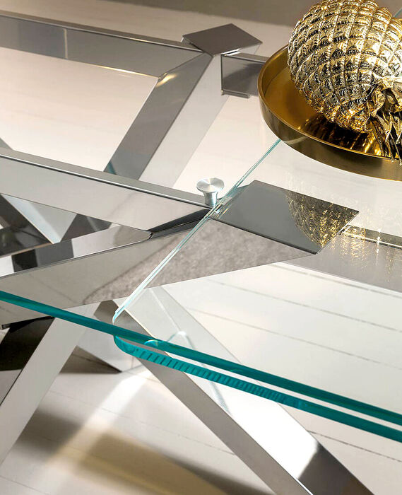 Tavoli di design in cristallo temperato - Riflessi